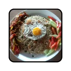 pizza-next-door-and-kaffeehaus-spicy-rice-with-chicken-sausage-in -banasree